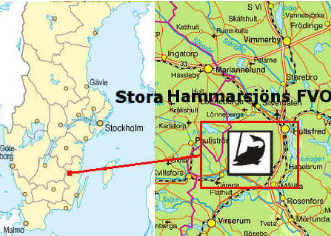 Karta över Stora Hammarsjöns FVO