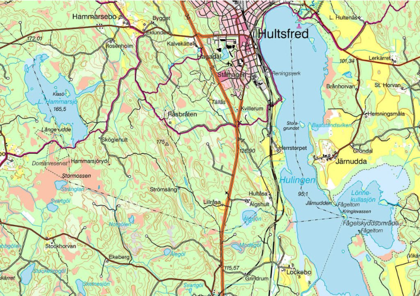 Översiktskarta östra delen