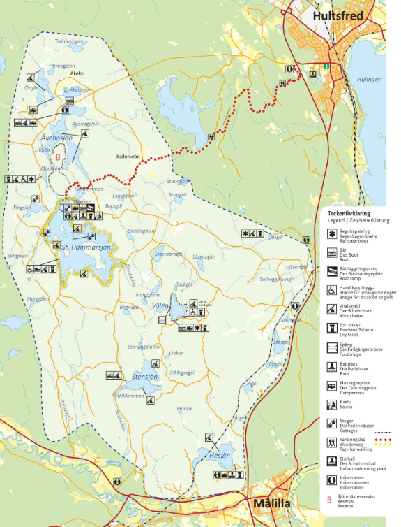 Karta över Stora Hammarsjöns FVO