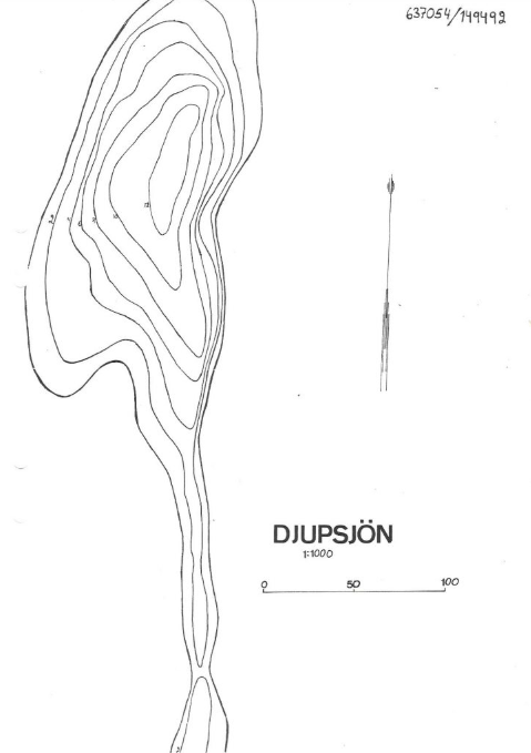Djupkarta Djupsjön
