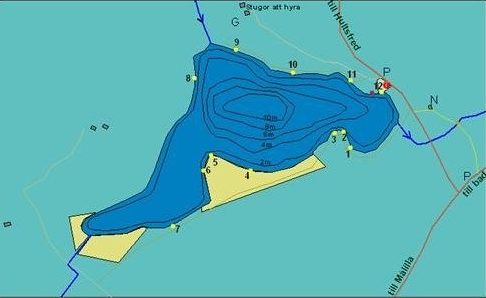 Djupkarta Färgsjön