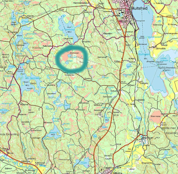 Översiktskarta Stränglan och Svartgöl