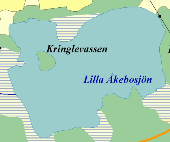 Karta Lilla Åkebosjön