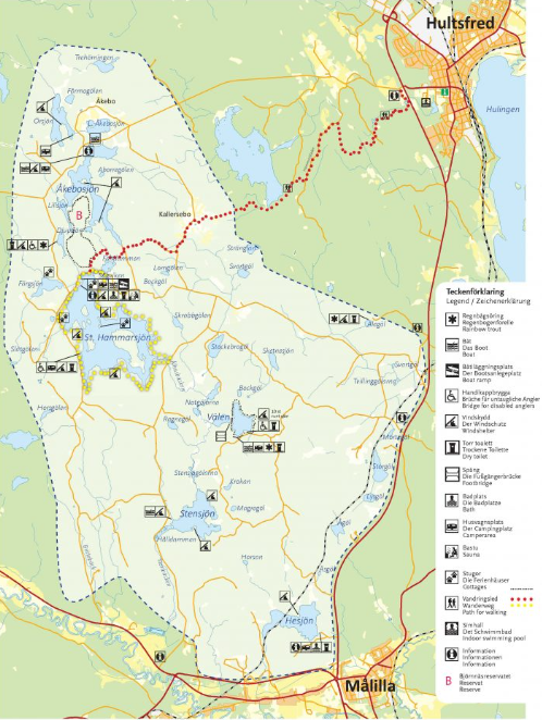 Karta över området